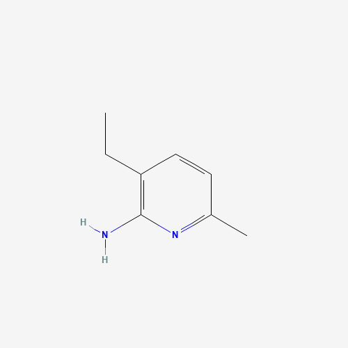 2-AMINO-3-ETHYL-6-METHYLPYRIDINE (CAS: 41995-31-7) - Chemical Structure and Molecular Formula 