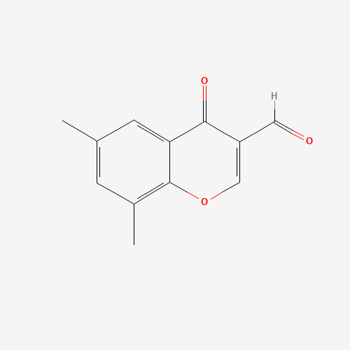 6,8-DIMETHYL-3-FORMYLCHROMONE (CAS: 42059-75-6) - Chemical Structure and Molecular Formula 