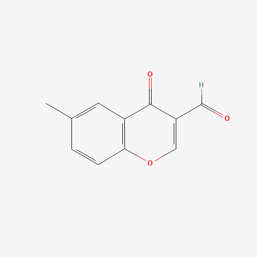 3-FORMYL-6-METHYLCHROMONE (CAS: 42059-81-4) - Chemical Structure and Molecular Formula 