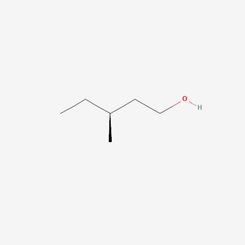 (S)-(+)-3-METHYL-1-PENTANOL (CAS: 42072-39-9) - Chemical Structure and Molecular Formula 