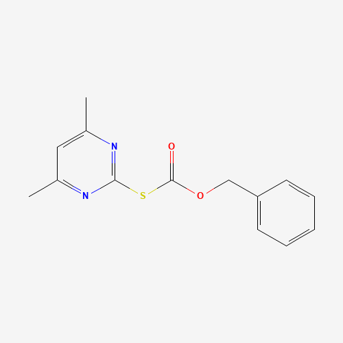 Benzyl-4,6-dimethyl-pyrimidine-2-thio formate (CAS: 42116-21-2) - Chemical Structure and Molecular Formula 