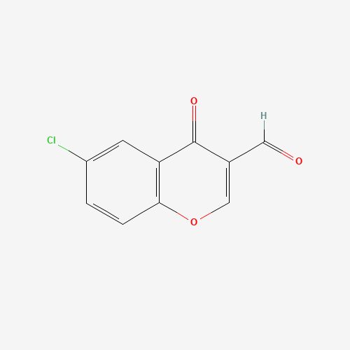 6-CHLORO-3-FORMYLCHROMONE (CAS: 42248-31-7) - Chemical Structure and Molecular Formula 