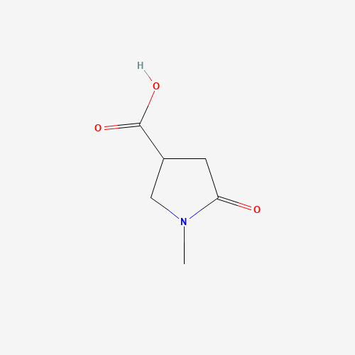 1-METHYL-5-OXO-PYRROLIDINE-3-CARBOXYLIC ACID (CAS: 42346-68-9) - Chemical Structure and Molecular Formula 