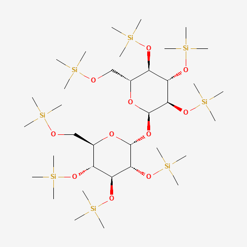 TRIMETHYLSILYL-D(+)TREHALOSE (CAS: 42390-78-3) - Chemical Structure and Molecular Formula 