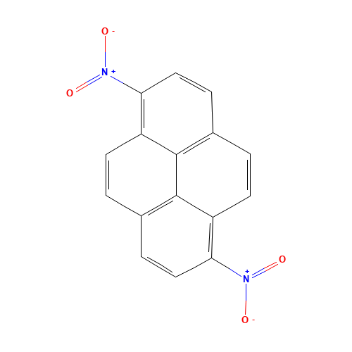 1,6-DINITROPYRENE (CAS: 42397-64-8) - Chemical Structure and Molecular Formula 