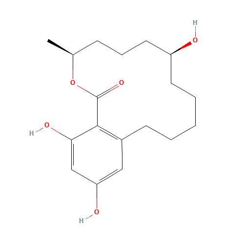 BETA-ZEARALANOL (CAS: 42422-68-4) - Chemical Structure and Molecular Formula 