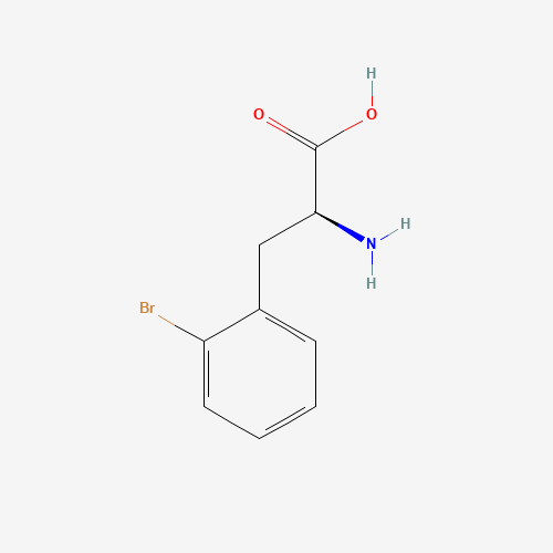 L-2-Bromophenylalanine (CAS: 42538-40-9) - Chemical Structure and Molecular Formula 