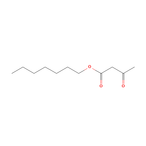 ACETOACETIC ACID N-HEPTYL ESTER (CAS: 42598-96-9) - Chemical Structure and Molecular Formula 