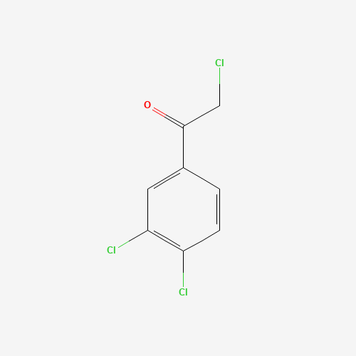 2,3',4'-TRICHLOROACETOPHENONE (CAS: 42981-08-8) - Chemical Structure and Molecular Formula 