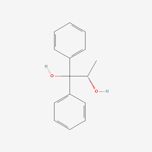 (S)-(-)-1,1-DIPHENYL-1,2-PROPANEDIOL (CAS: 46755-94-6) - Chemical Structure and Molecular Formula 