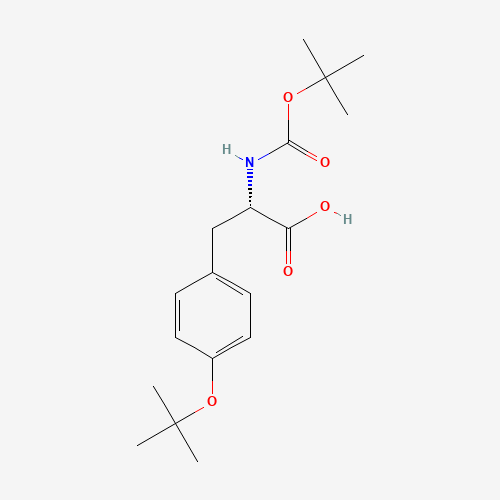 Boc-O-tert-butyl-L-tyrosine (CAS: 47375-34-8) - Chemical Structure and Molecular Formula 
