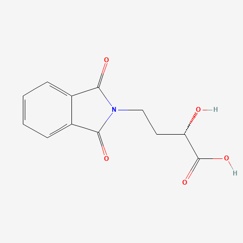 (2S)-4-(1,3-Dioxoisoindolin-2-yl)-2-hydroxybutanoic acid (CAS: 48172-10-7) - Chemical Structure and Molecular Formula 