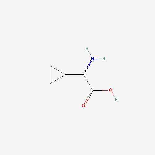 L-Cyclopropylglycine (CAS: 49606-99-7) - Chemical Structure and Molecular Formula 