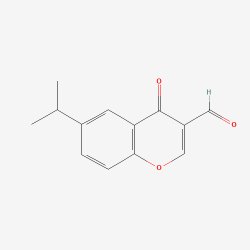 3-Formyl-6-isopropylchromone (CAS: 49619-58-1) - Chemical Structure and Molecular Formula 