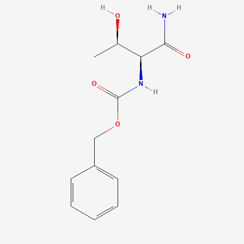 Benzyl (2R,3S)-(1-carbamoyl-2-hydroxypropyl)carbamate (CAS: 49705-98-8) - Chemical Structure and Molecular Formula 