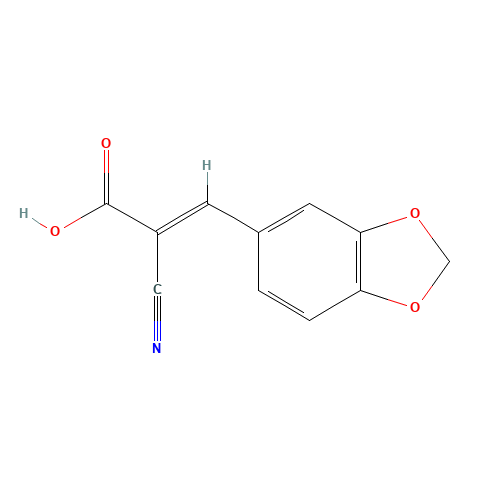 3-(1,3-BENZODIOXOL-5-YL)-2-CYANOACRYLIC ACID (CAS: 49711-55-9) - Related Chemical Product