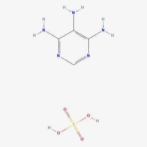 4,5,6-TRIAMINOPYRIMIDINE SULFATE (CAS: 49721-45-1) - Chemical Structure and Molecular Formula 