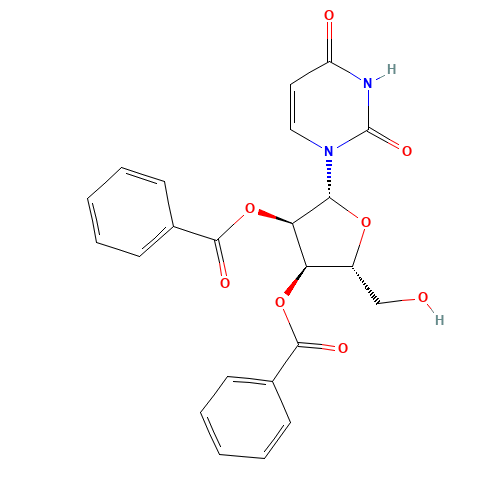 2',3'-DI-O-BENZOYLURIDINE (CAS: 50408-20-3) - Chemical Structure and Molecular Formula 