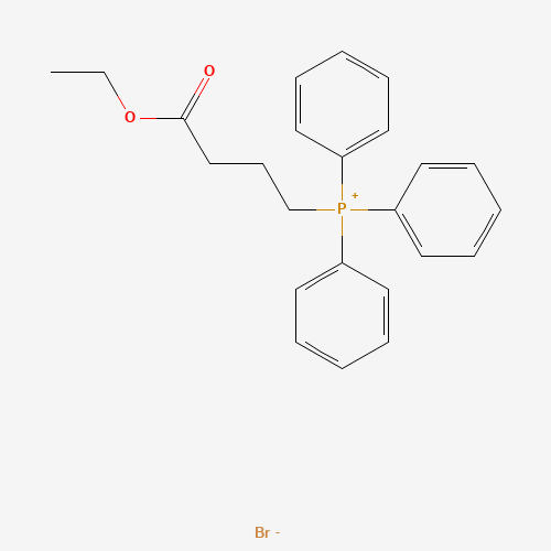 [3-(ETHOXYCARBONYL)PROPYL]TRIPHENYLPHOSPHONIUM BROMIDE (CAS: 50479-11-3) - Chemical Structure and Molecular Formula 