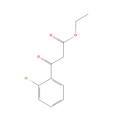 3-(2-BROMO-PHENYL)-3-OXO-PROPIONIC ACID ETHYL ESTER (CAS: 50671-05-1) - Chemical Structure and Molecular Formula 
