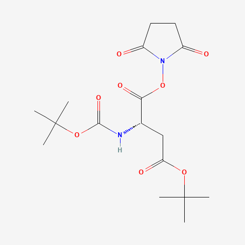 BOC-ASP(OTBU)-OSU (CAS: 50715-50-9) - Chemical Structure and Molecular Formula 
