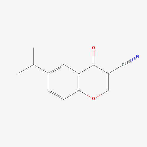 3-Cyano-6-isopropylchromone (CAS: 50743-32-3) - Chemical Structure and Molecular Formula 