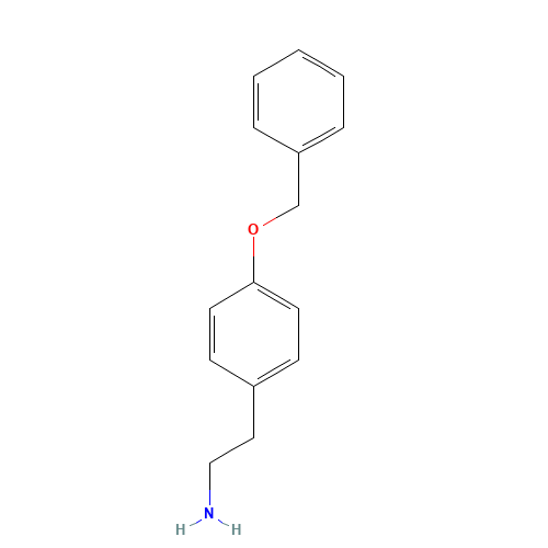 2-(4-BENZYLOXY-PHENYL)-ETHYLAMINE (CAS: 51179-05-6) - Chemical Structure and Molecular Formula 