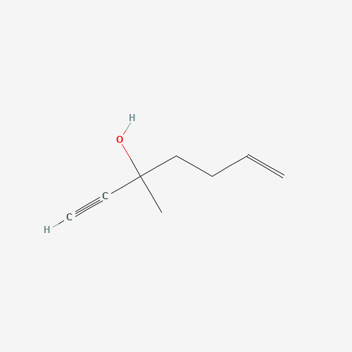 3-METHYL-6-HEPTEN-1-YN-3-OL (CAS: 51193-99-8) - Chemical Structure and Molecular Formula 