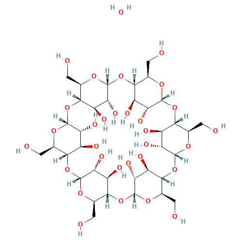 ALPHA-CYCLODEXTRIN HYDRATE (CAS: 51211-51-9) - Chemical Structure and Molecular Formula 