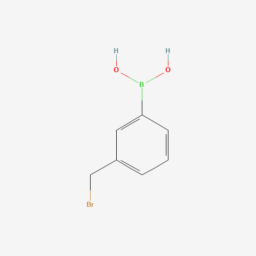 3-Bromomethylphenylboronic acid (CAS: 51323-43-4) - Chemical Structure and Molecular Formula 