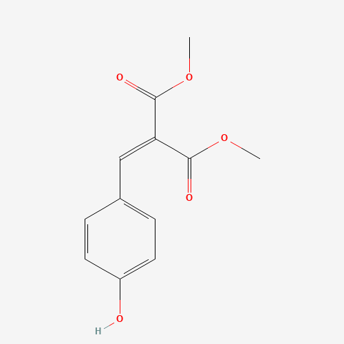 4-HYDROXY BENZYLIDENE MALONIC ACID DIMETHYL ESTER (CAS: 51947-45-6) - Chemical Structure and Molecular Formula 