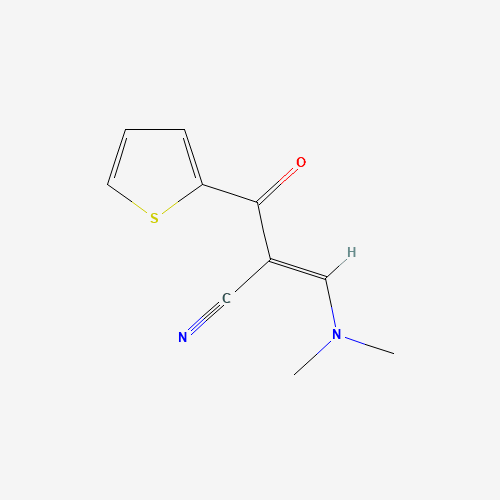 2-[(DIMETHYLAMINO)METHYLENE]-3-OXO-3-(2-THIENYL)PROPANENITRILE (CAS: 52200-22-3) - Chemical Structure and Molecular Formula 