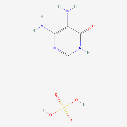 4,5-DIAMINO-6-HYDROXYPYRIMIDINE SULFATE (CAS: 52502-66-6) - Chemical Structure and Molecular Formula 