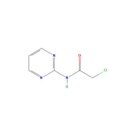 2-CHLORO-N-PYRIMIDIN-2-YL-ACETAMIDE (CAS: 52687-97-5) - Chemical Structure and Molecular Formula 
