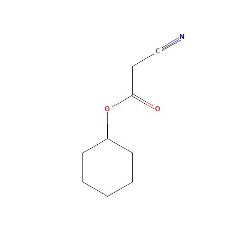 CYCLOHEXYL CYANOACETATE (CAS: 52688-11-6) - Chemical Structure and Molecular Formula 