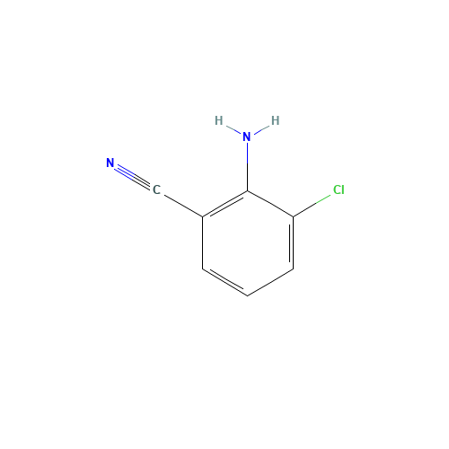 2-AMINO-3-CHLOROBENZONITRILE (CAS: 53312-77-9) - Chemical Structure and Molecular Formula 