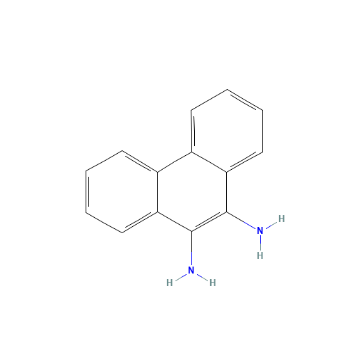 9,10-DIAMINOPHENANTHRENE (CAS: 53348-04-2) - Chemical Structure and Molecular Formula 