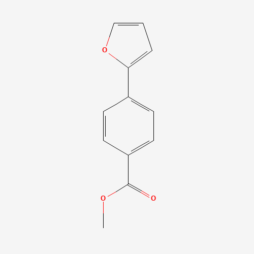 4-FURAN-2-YL-BENZOIC ACID METHYL ESTER (CAS: 53355-25-2) - Chemical Structure and Molecular Formula 