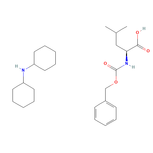 Z-LEU-OH DCHA (CAS: 53363-87-4) - Chemical Structure and Molecular Formula 