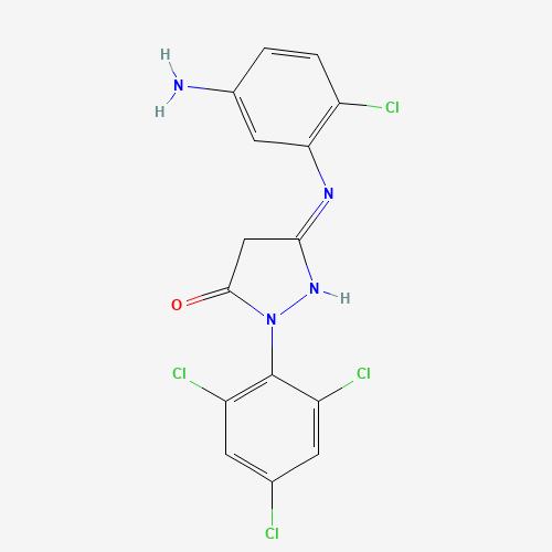 1-(2,4,6-Trichlorophenyl)-3-(5-amino-2-chloroanilino)-5-pyrazolone (CAS: 53411-33-9) - Related Chemical Product