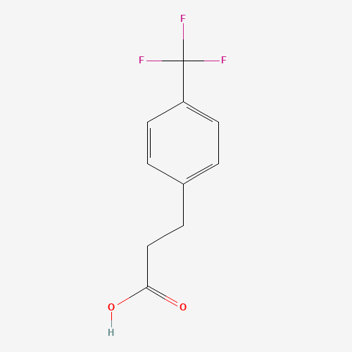 4-(TRIFLUOROMETHYL)HYDROCINNAMIC ACID (CAS: 53473-36-2) - Chemical Structure and Molecular Formula 