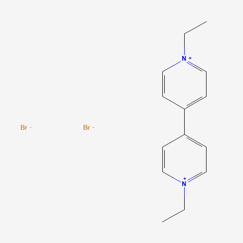 1,1'-DIETHYL-4,4'-BIPYRIDINIUM DIBROMIDE (CAS: 53721-12-3) - Chemical Structure and Molecular Formula 