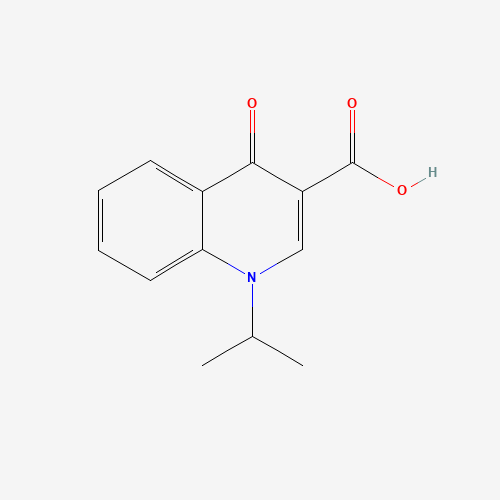 1-ISOPROPYL-4-OXO-1,4-DIHYDRO-3-QUINOLINECARBOXYLIC ACID (CAS: 53977-47-2) - Chemical Structure and Molecular Formula 