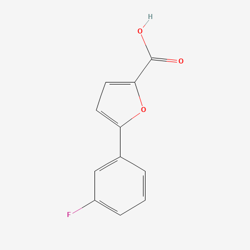 5-(3-FLUORO-PHENYL)-FURAN-2-CARBOXYLIC ACID (CAS: 54022-97-8) - Chemical Structure and Molecular Formula 