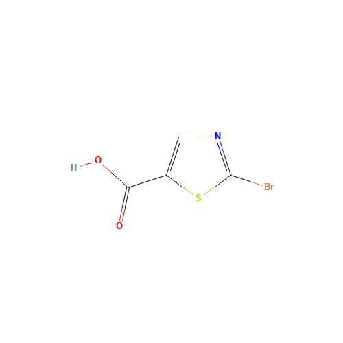 2-Bromo-5-thiazolecarboxylic acid (CAS: 54045-76-0) - Chemical Structure and Molecular Formula 