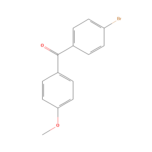 4-BROMO-4'-METHOXYBENZOPHENONE (CAS: 54118-75-1) - Chemical Structure and Molecular Formula 
