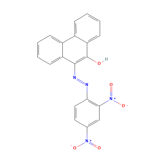 10-(2',4'-DINITROPHENYLAZO)-9-PHENANTHROL (CAS: 54261-71-1) - Chemical Structure and Molecular Formula 