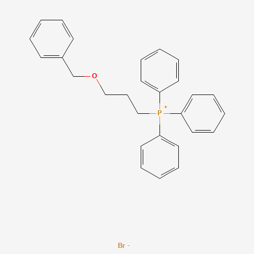 (3-BENZYLOXYPROPYL)TRIPHENYLPHOSPHONIUM BROMIDE (CAS: 54314-85-1) - Chemical Structure and Molecular Formula 