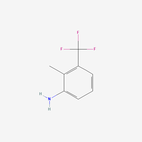 2-Methyl-3-trifluoromethylaniline (CAS: 54396-44-0) - Chemical Structure and Molecular Formula 