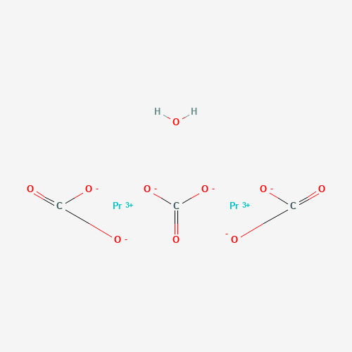 PRASEODYMIUM CARBONATE HYDRATE (CAS: 54397-87-4) - Chemical Structure and Molecular Formula 